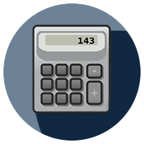 Calculator Circular Icon