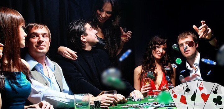 Poker Game Around Table