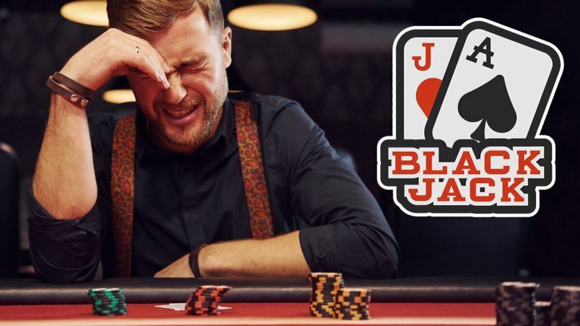 Man at Blackjack Table