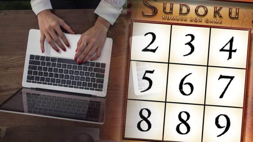 Sudoku Game and Laptop