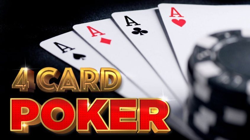 4 Card Poker, Four Poker Cards, Casino Chips