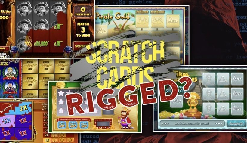 Online Scratchers, Cards, Numbers, Characters, Rigged
