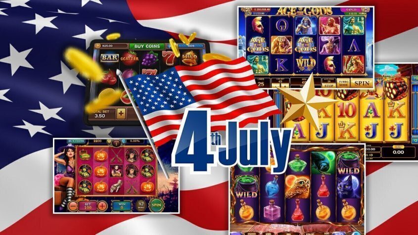 4th of July, America, Slots, American Flag, Stars