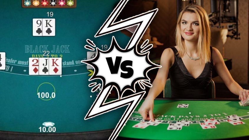 Blackjack, Versus, Table, Chips, Poker, Dealer