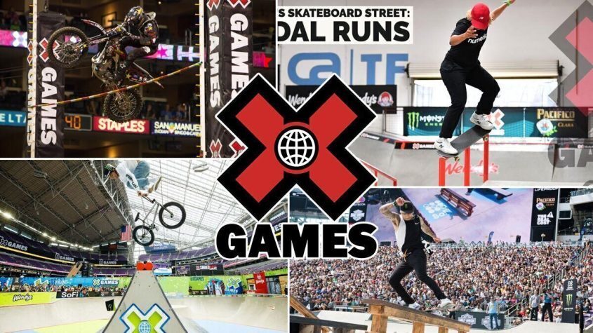 X Games, Skateboarding, Stadium, Crowd, Fans