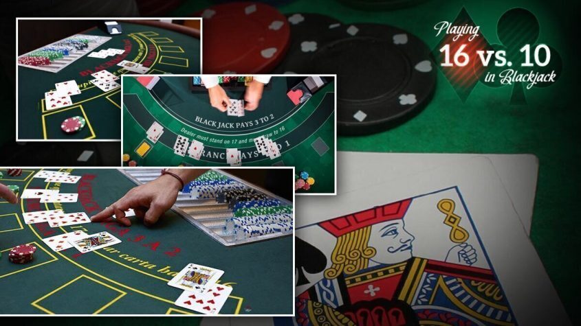 Blackjack, 16,10, Tables, Chips, Poker