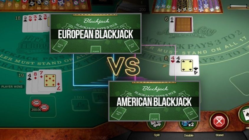 Blackjack, Europe, Tables, Cards, Chips, Money