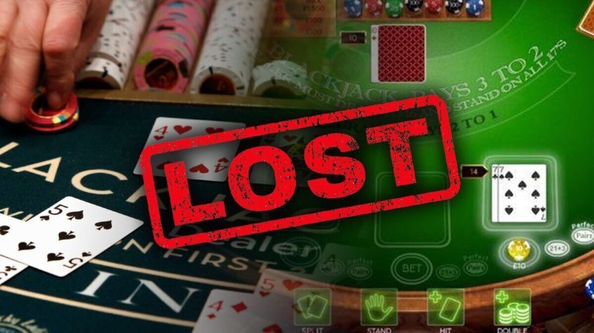 Blackjack, Lost, Cards, Chips, Table, Money
