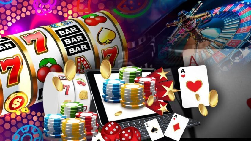 Aces, Casino, Jackpot, Gold, Coins, Chips