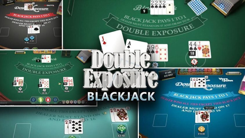 Double Blackjack, Cards, Ace, Jack, Table, Chips, Money