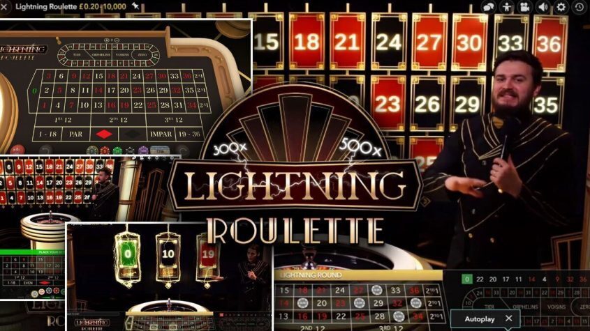 Lightning Roulette, Slots, Dealer, Table, Chips