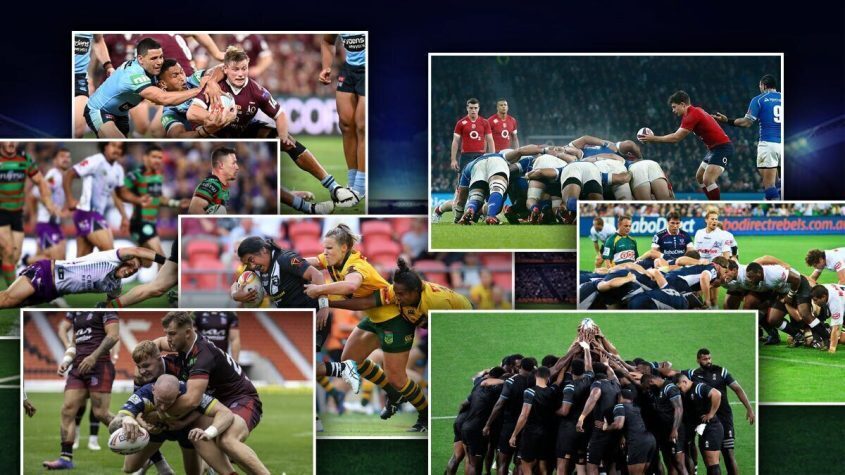 Rugby, League, Union, Players, Field, Sport