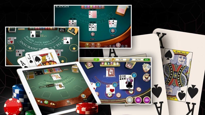 Online Blackjack, Ace, Chips, Table