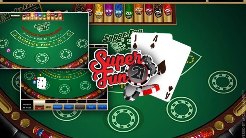 Super Fun 21, Poker, Casino, Tables, Chips, Cards